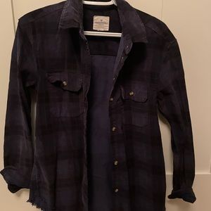 American eagle plaid coat oversized fit xsmall